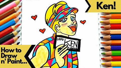 How to Draw and Paint Ken from the Barbie Movie