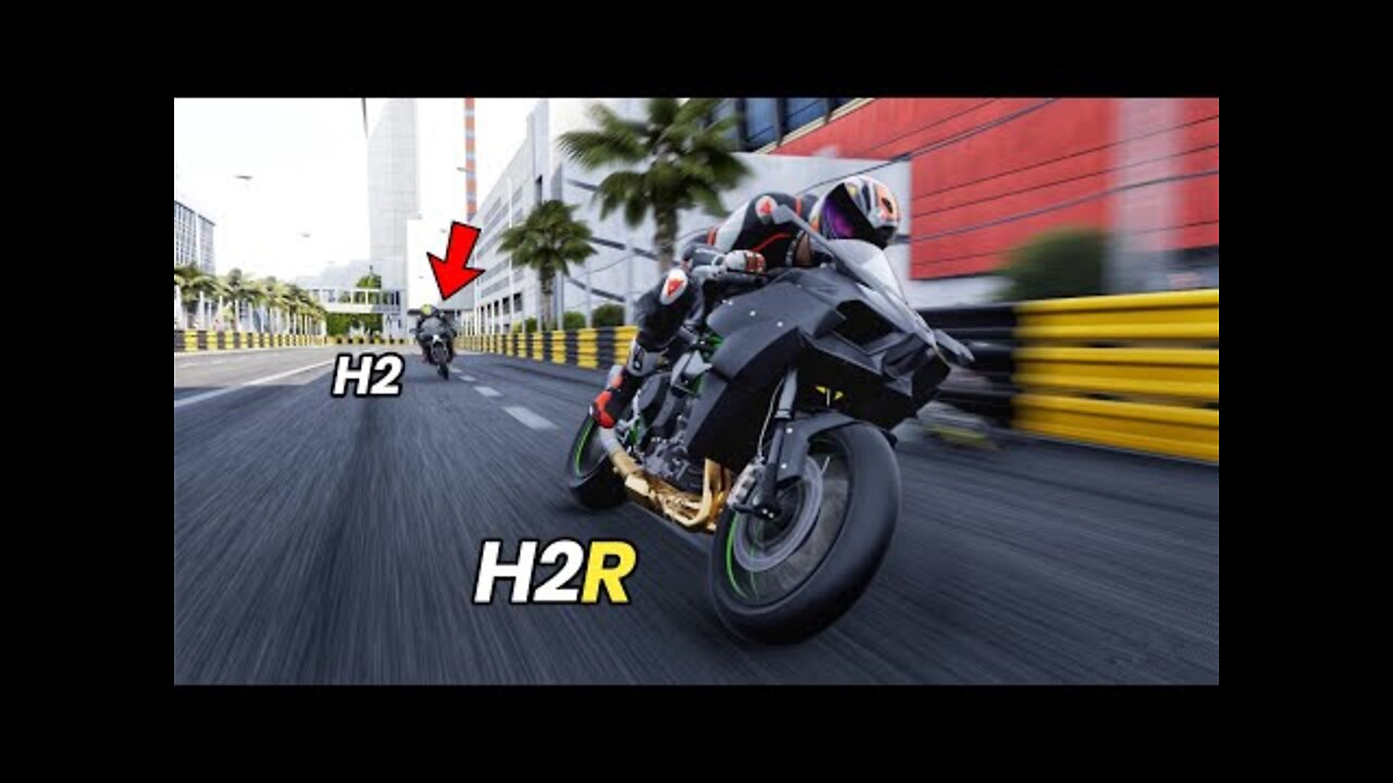 Kawasaki Ninja H2 Vs H2R | Race Till Their Potential