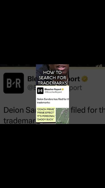 TRADEMARK ALERT🚨 Deion Sanders Files Coach Prime TM: How to Search Trademark w USPTO 4 Amazon Merch