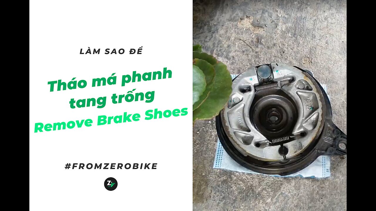 Làm thế nào để tháo má phanh tang trống?