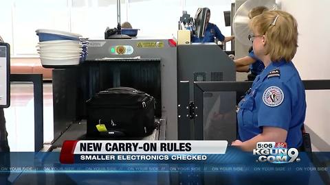 New TSA screening rules for carry-ons