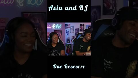 #Livestream #laughs #asiaandbj #shorts 🍺 😂 | Asia and BJ