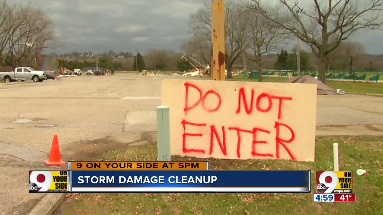 Thursday storms create a weekend of cleaning up