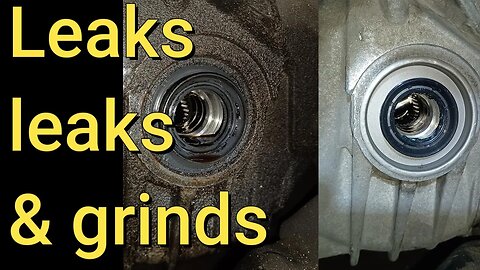 ford edge grinding noise and trans leak