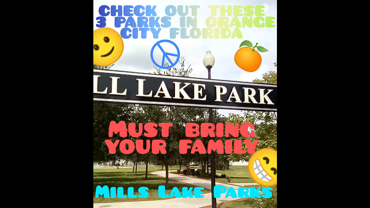 MILLS LAKE PARK IN ORANGE CITY FLORIDA JUST RIDING THREW