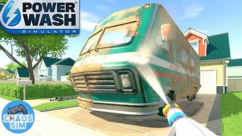 Cleaning An RV Camper // Powerwash Simulator No Commentary (Timelapse)
