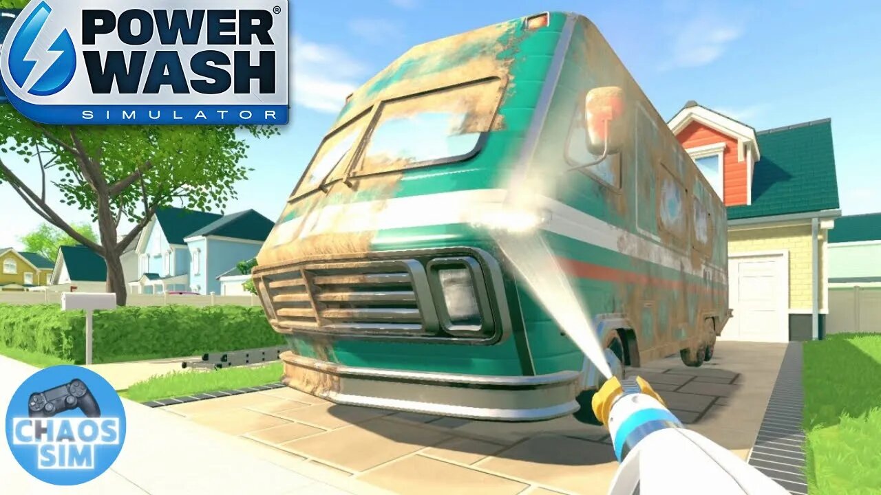 Cleaning An RV Camper // Powerwash Simulator No Commentary (Timelapse)