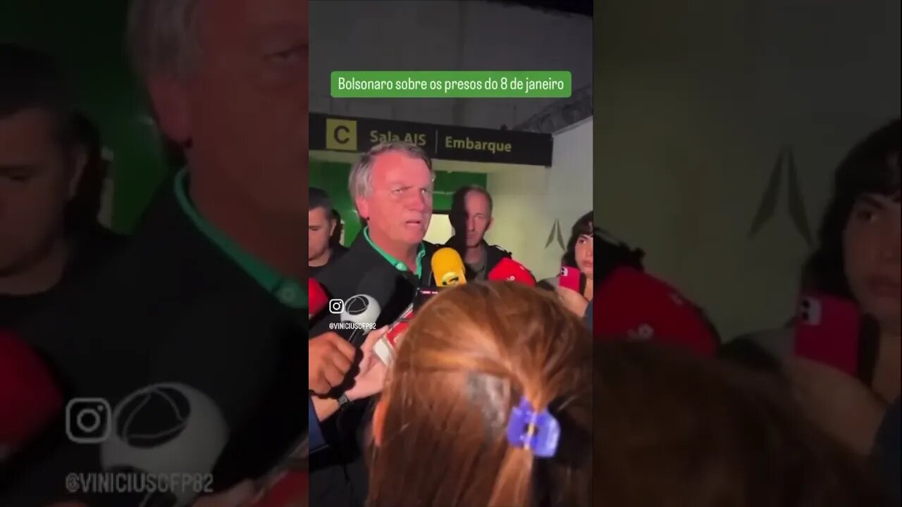 Bolsonaro sobre os presos do 8 de janeiro.