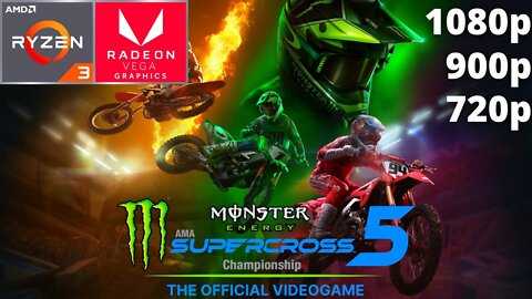 Monster Energy Supercross 5 - Ryzen 3 3200G Vega 8 & 16 GB RAM/8 GB RAM/1X8 GB RAM