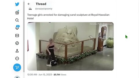 🟨 少女破壞皇家夏威夷酒店的沙雕