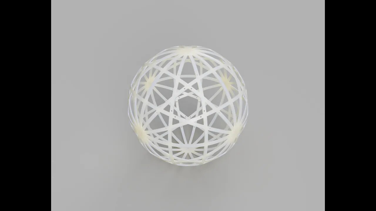 Bounce Frame Ring Sphere (3D Printable)