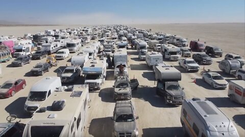 All because of the narrowing festival Burning Man Nevada