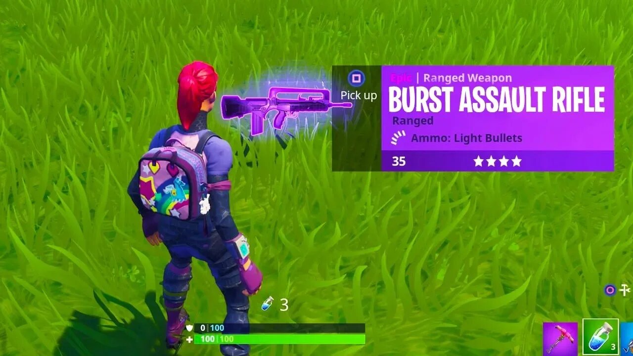 *NEW* LEGENDARY "Burst Assault Rifle" GAMEPLAY + LOCATIONS! - NEW BURST ASSAULT RIFLE in Fortnite!