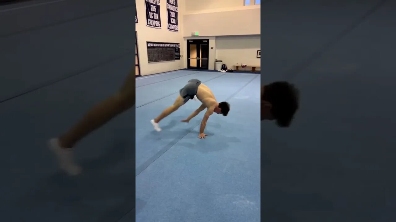 D1 Gymnast tries breakdancing #bboy #calisthenics #gymnast #olympics #sports #fitness #bodyweight