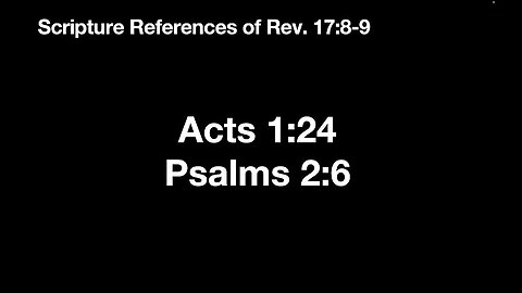 Revelation 17:3-9 (Bible Study) 9/13/23 PM