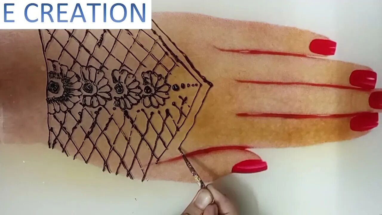 Simple bridal mehndi design for front hand|stylish mandalas dulhan mehndi design