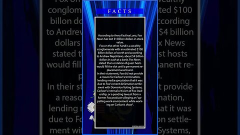 Fox News has lost $1 billion dollars firing Tucker Carlson
