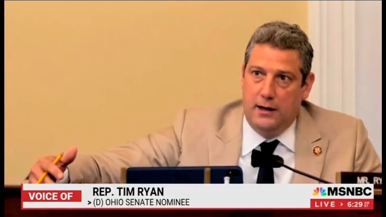 Dem Rep Tim Ryan Wants To Kill and Confront the Extremists Movement