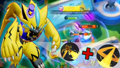 Pokemon Unite Zeraora Gameplay|| Best Powerful Gameplay Clip.