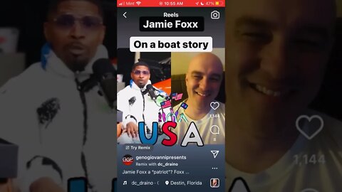 Jamie Foxx On A Boat