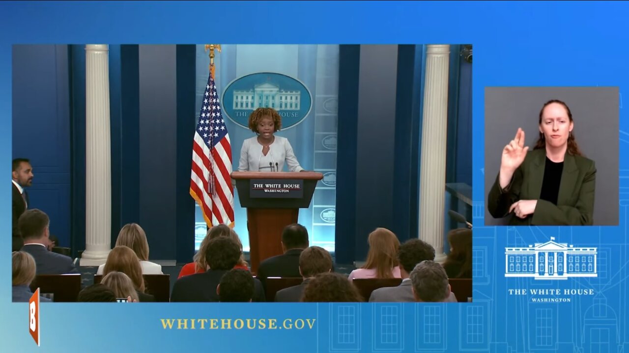 WH Press Secretary Karine Jean-Pierre speaking with reporters...