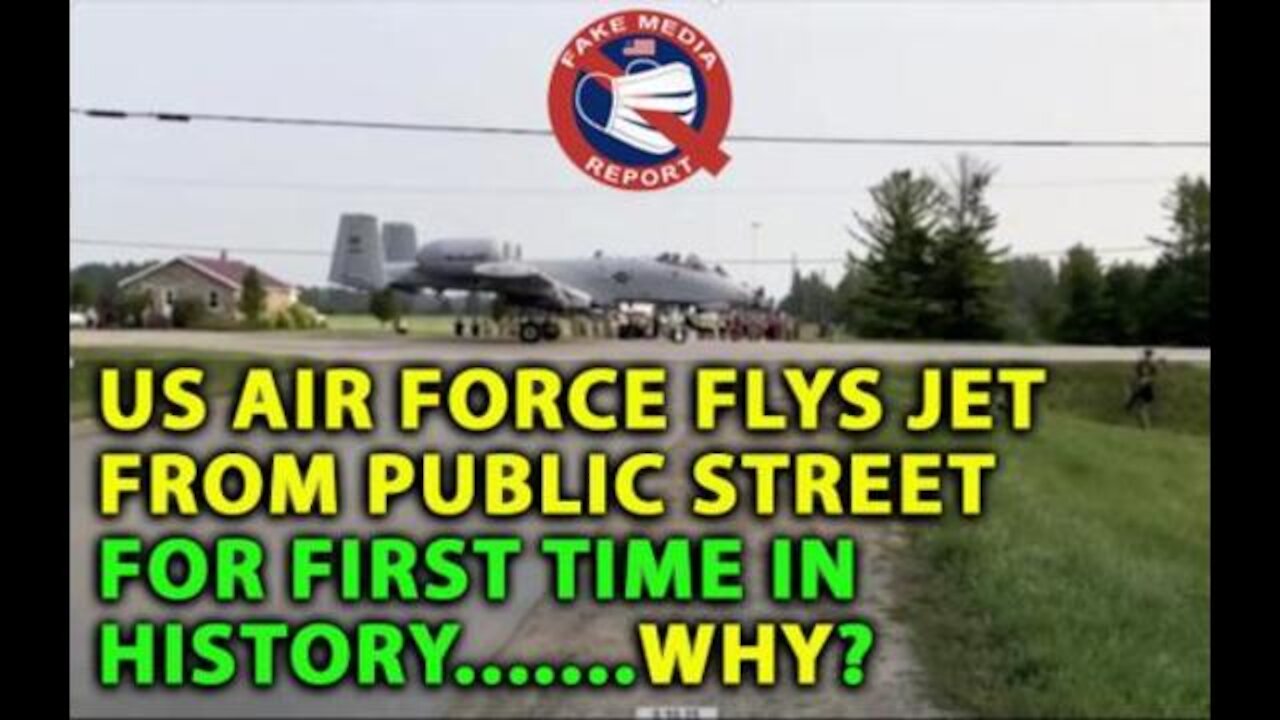 Military Flies Plane From Public Street For First Time Ever - Ask Yourself Why?