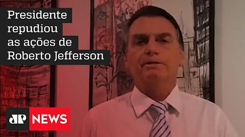 Bolsonaro dá declaração sobre prisão de Roberto Jefferson: "Quem atira em policial é bandido"