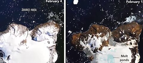 NASA shares side-by-side glacier photos showing heat wave impact on Antarctica