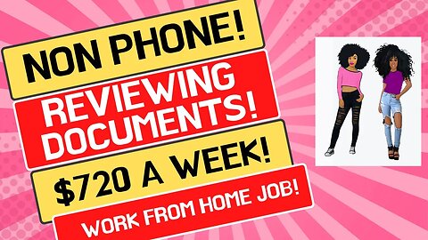 Reviewing Documents $720 A Week No Degree Work From Home Job WFH Jobs Remote Work #onlinejobs #wfh