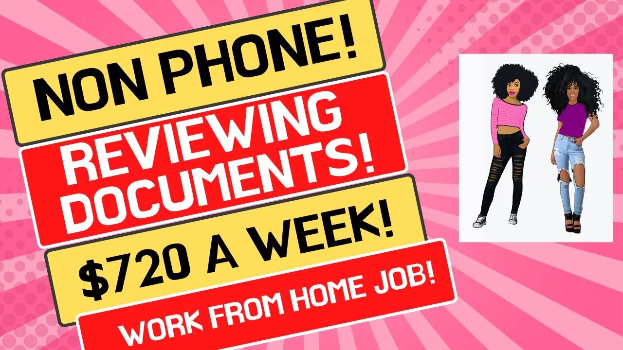 Reviewing Documents $720 A Week No Degree Work From Home Job WFH Jobs Remote Work #onlinejobs #wfh