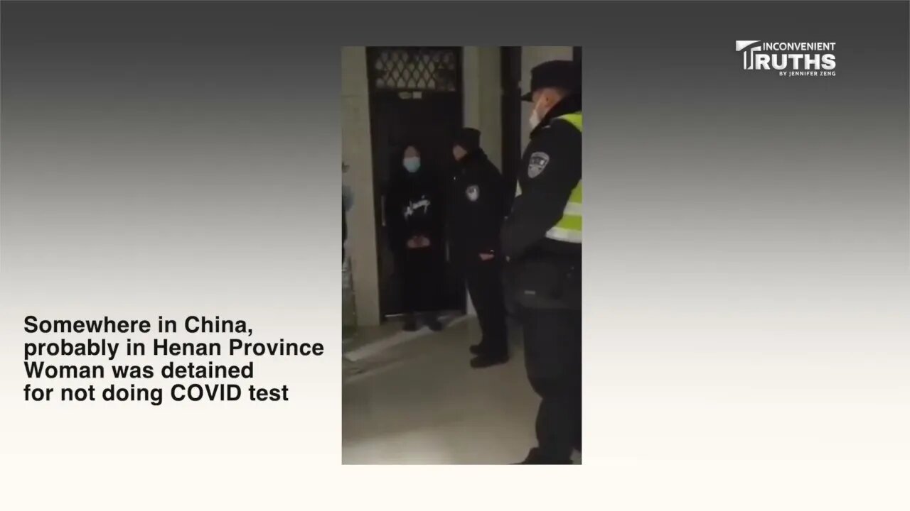 Woman Detained for Not Doing COVIC Test 不做核酸被抓走