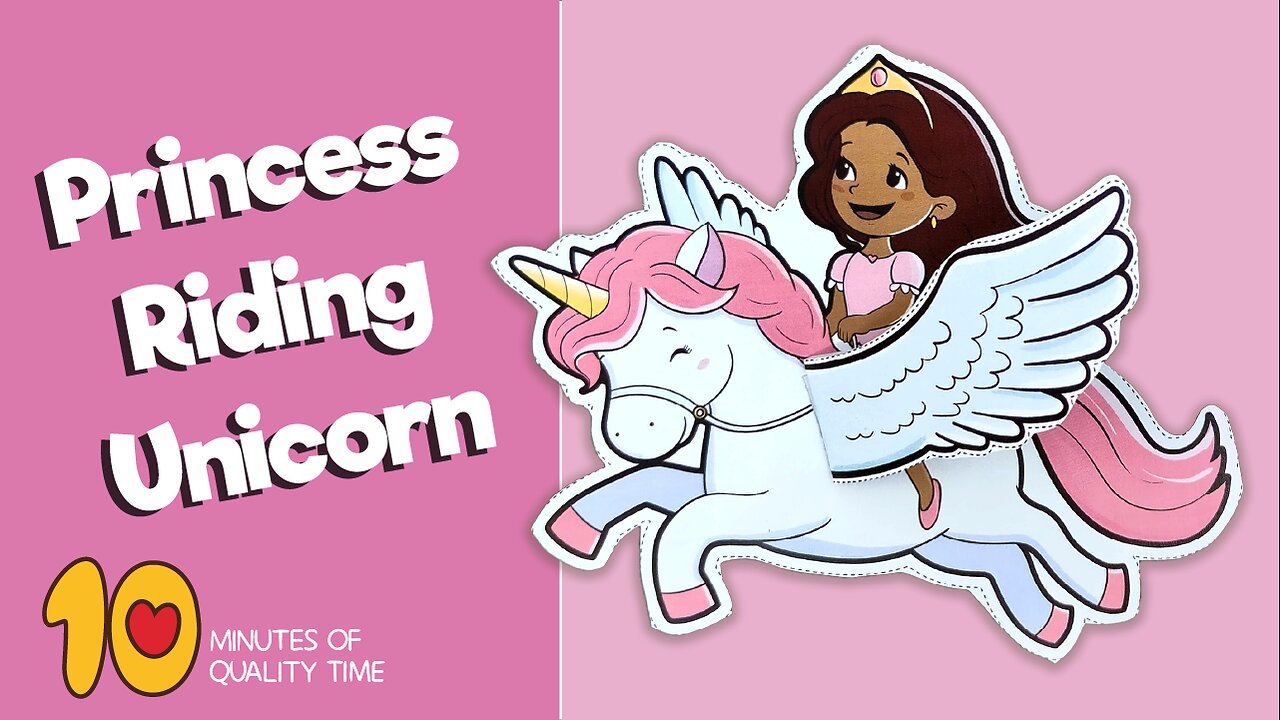 Princess Riding Unicorn Craft