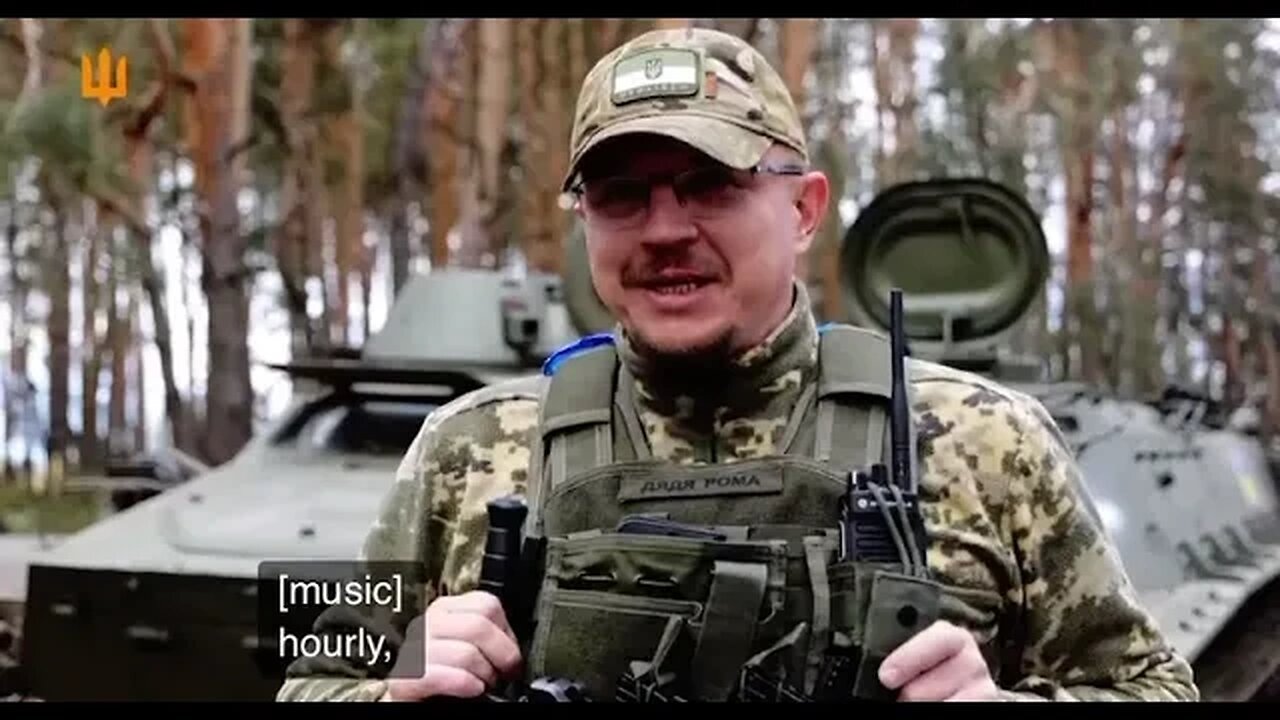 Ukrainian defenders on the front line
