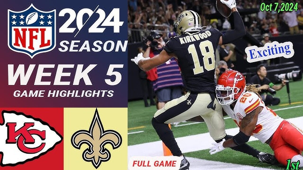 KC Chiefs Vs. NO Saints GAME [1st - Qtr] highlights TODAY | NFL Season WEEK5