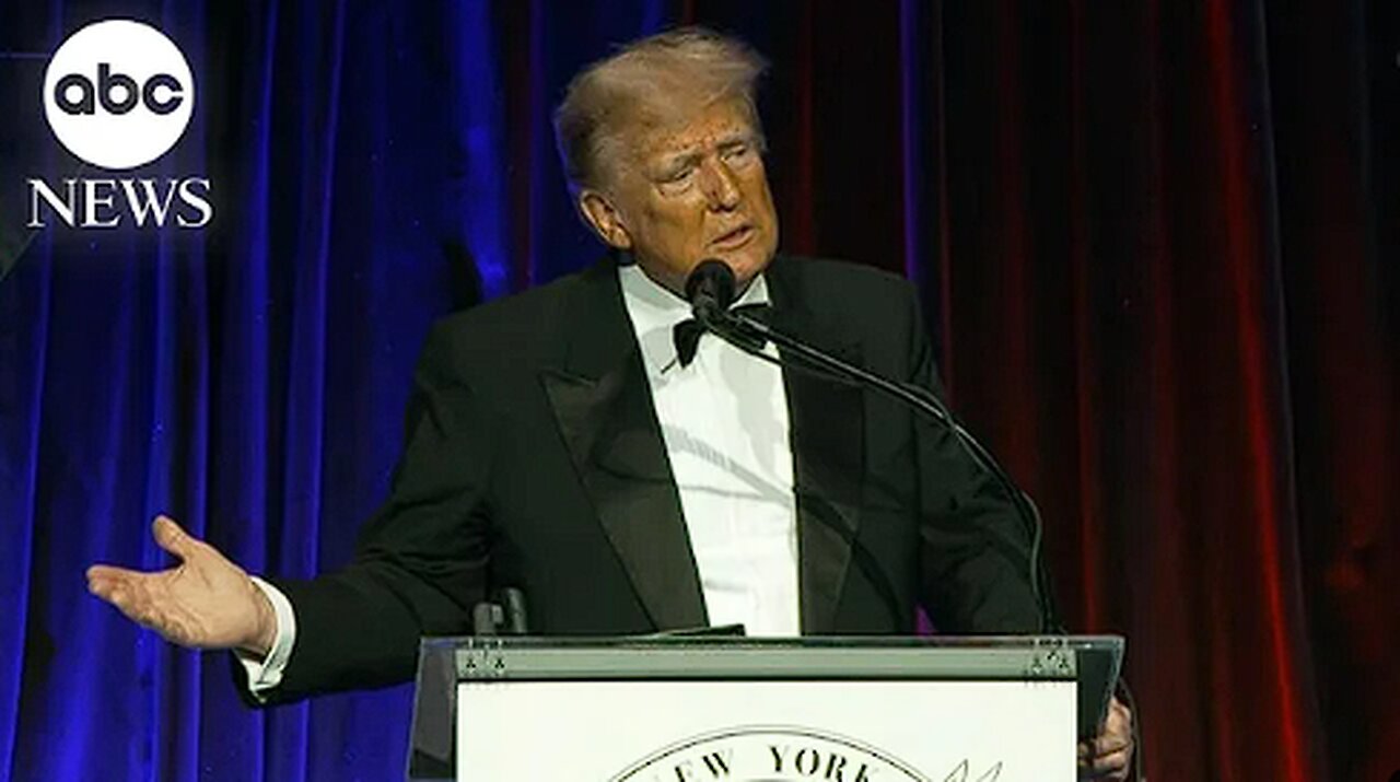 Trump defends ‘dictator’ comments at NYC event.