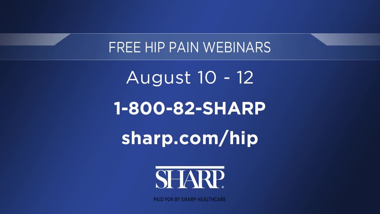 Sharp Healthcare: Free Hip Pain Webinar