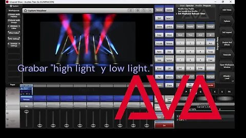 Avolites Titan Go v16 - "Record Hight Light and Low Light" (Grabar selección de luces con colores)