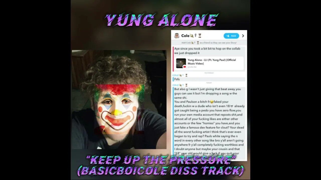 Yung Alone - Keep Up The Pressure (Basicboicole Freestyle Diss Track)