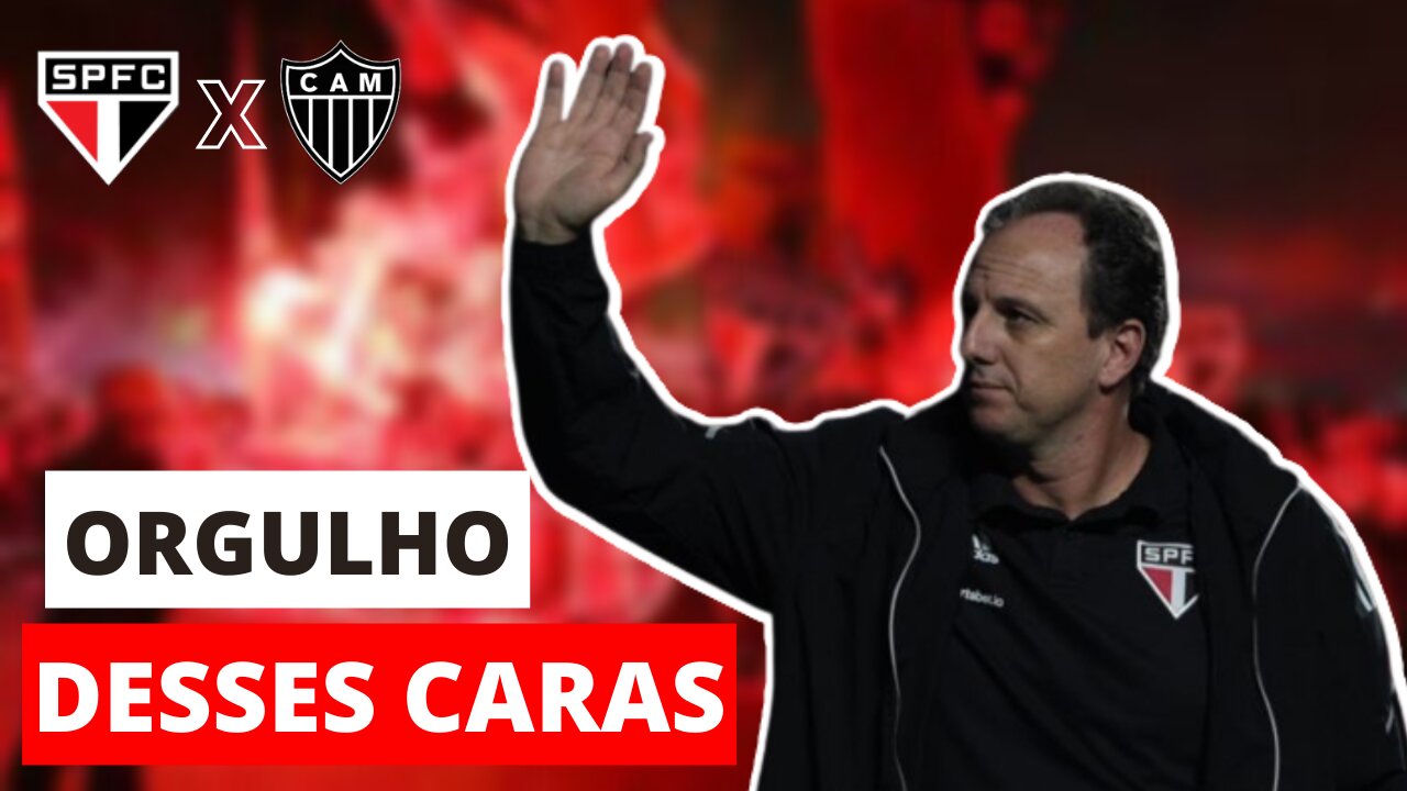 🚨OLHA ISSO 👉Rogério Ceni se diz que se diz orgulhoso do São Paulo contra o Atlético-MG