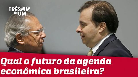 Rodrigo Maia e Paulo Guedes tentarão resolver divergências econômicas