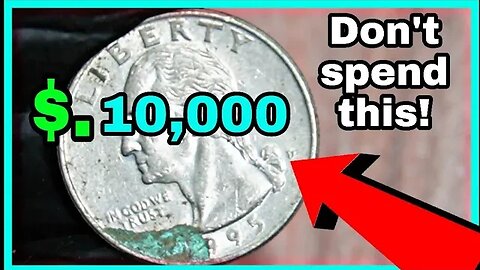 Quarter Dollar 1995-D Lamination Erorr coin value /Look For this!