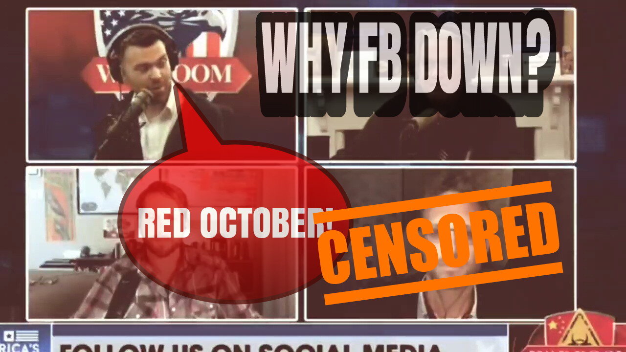 'Red October' Posobiec Cites #Q on Reason FB Went Down!