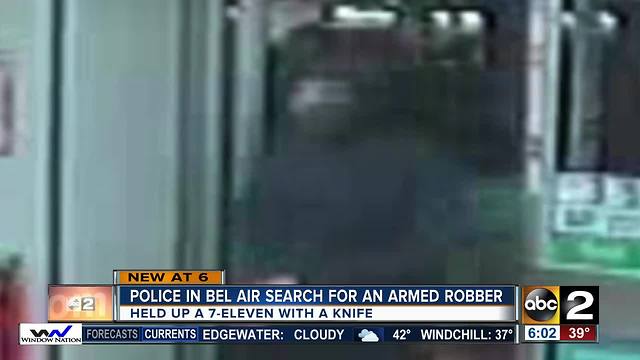 Thief robs Bel Air 7-Eleven with a kitchen knife