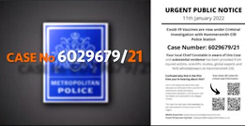 UK METROPOLITAN CASE NUMBER 6029679/21