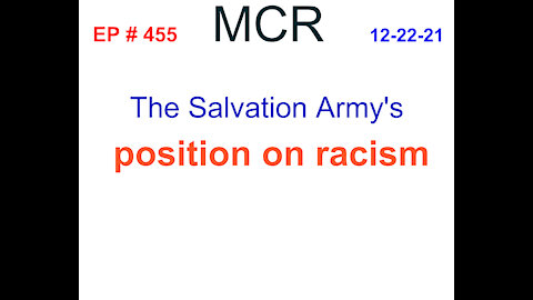 The Salvation Army's position on racism