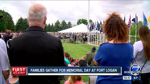 Annual Memorial Day service brings hundreds to Fort Logan Cemetery