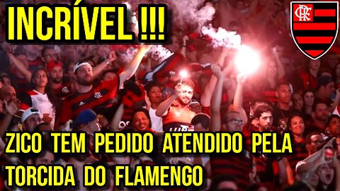 INCRÍVEL! PEDIDO DE ZICO ATENDIDO! TORCIDA DO FLAMENGO MUDA MÚSICA QUE OFENDE PELÉ - É TRETA!!!