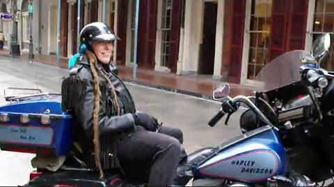Scooter Tramp Scotty. New Orleans. A Ride Down Bourbon St.
