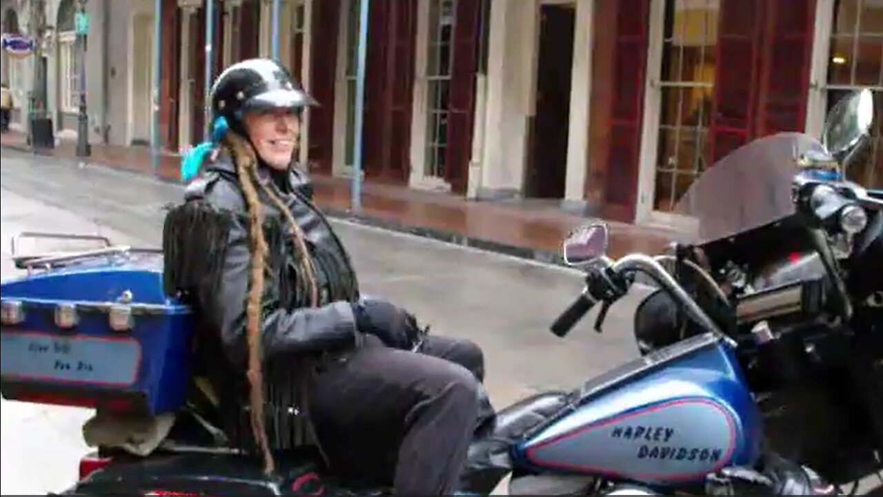 Scooter Tramp Scotty. New Orleans. A Ride Down Bourbon St.