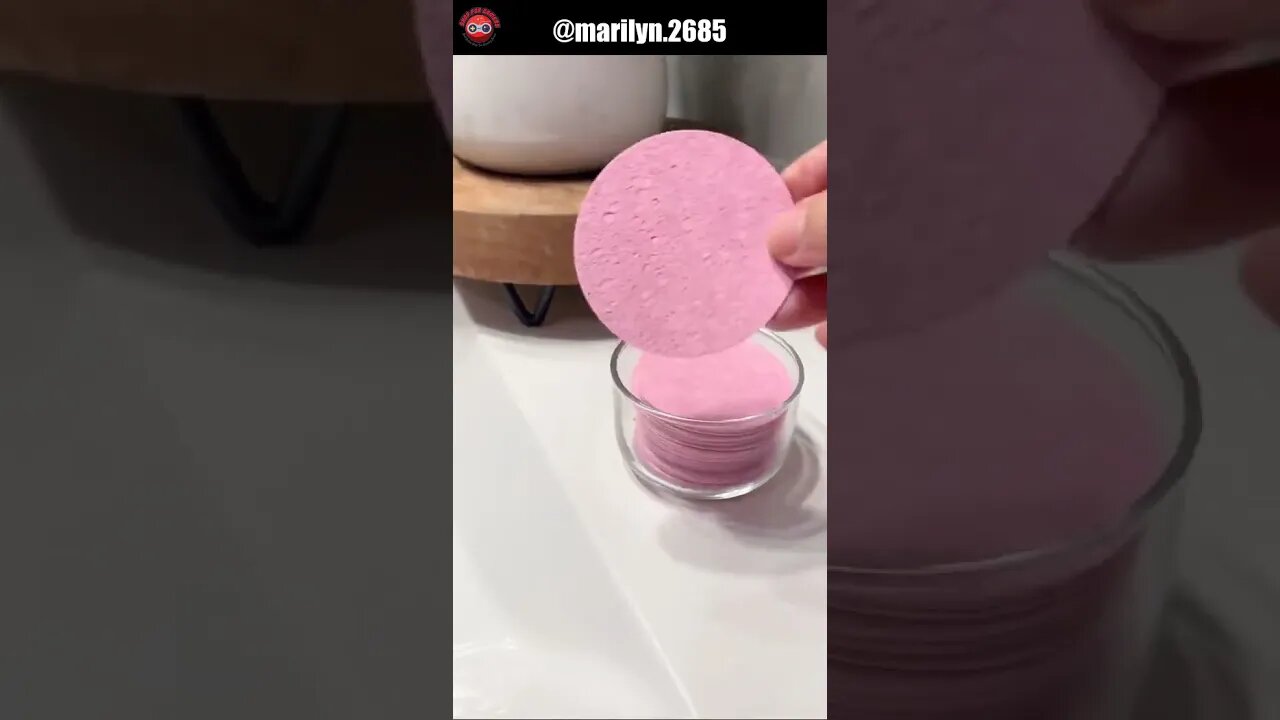 Compressed Facial Sponges #bathroomfinds #bathroommusthave #compressedsponge #shorts